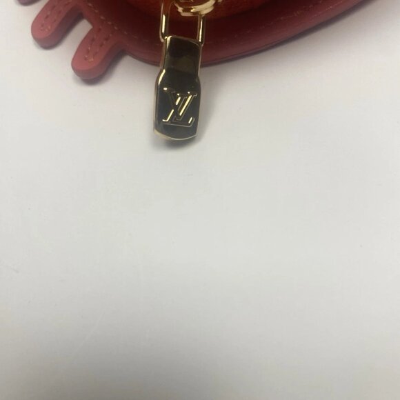 LV Louis Vuitton Coin Pouch Charm Crab Bag Charm Keychain Orange M01929 - Picture 5 of 9